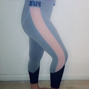 Pink Victoria Secret Cropped Yoga Legging